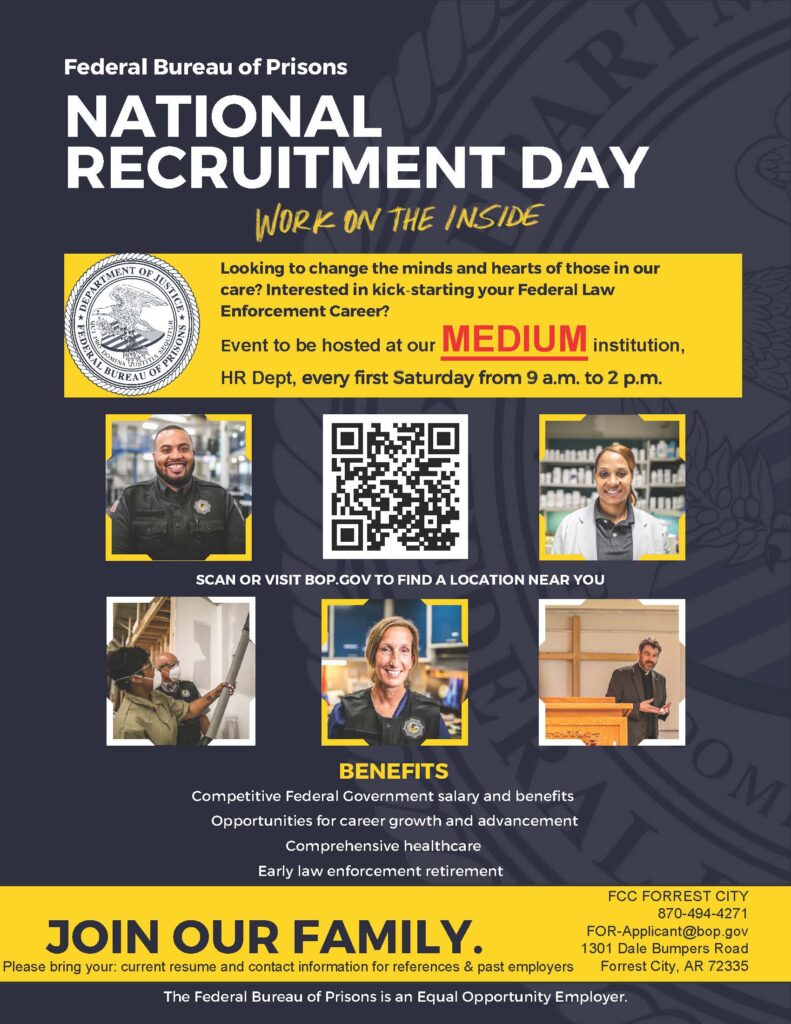 Federal Bureau of Prisons National Recruitment Day