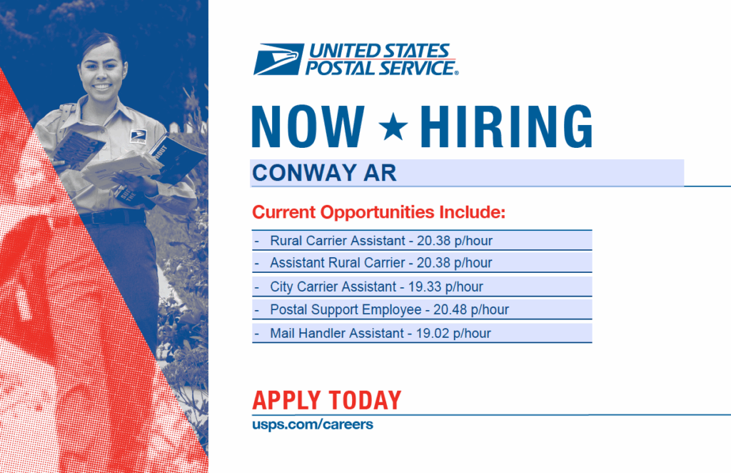 Post Office in Conway Jobs Flyer