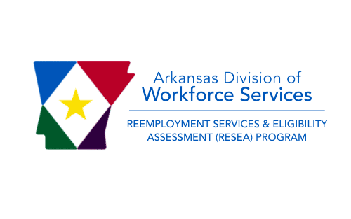 Arkansas Division of Workforce Service Reemployment Services & Eligibility Assessment RESEA Program Logo