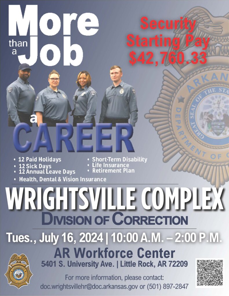 Recruitment Flyer - Wrightsville Job Fair July 16 2024